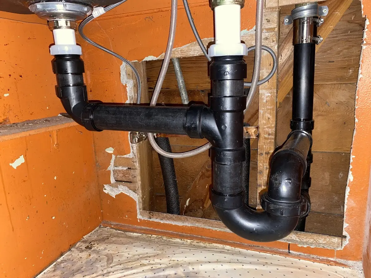 Professional Repiping Services equipment and tools on the job in Badger
